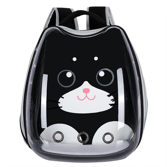 PawPod™ Transparent Cat Backpack – Portable Hard-Shell Pet Travel Bag | Breathable, Stylish & Safe for Cats