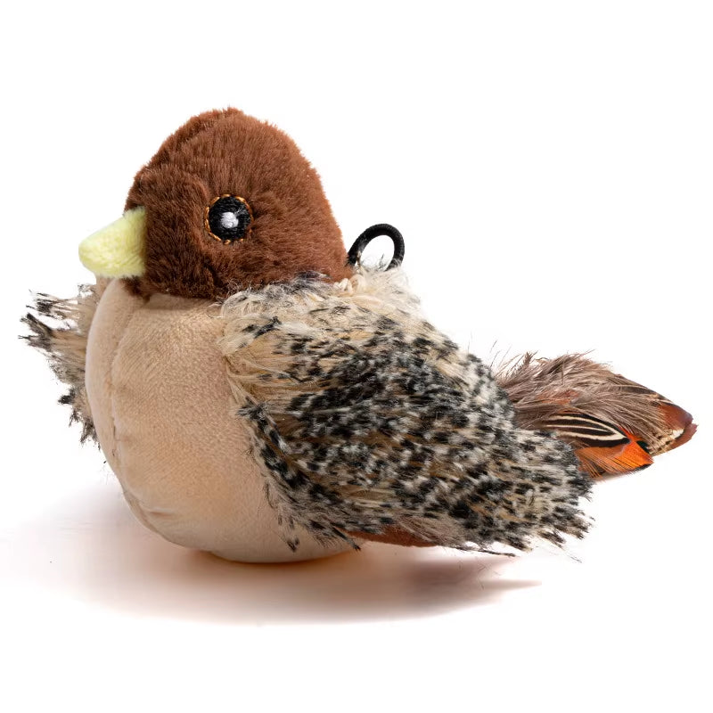 PawFlight™ Interactive Flying Bird Cat Toy – Flapping Wing Sparrow with Catnip | Realistic Chirping Play Toy for Cats