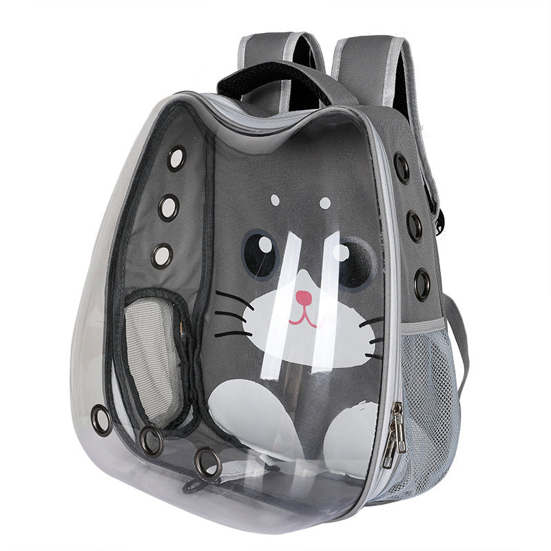 PawPod™ Transparent Cat Backpack – Portable Hard-Shell Pet Travel Bag | Breathable, Stylish & Safe for Cats