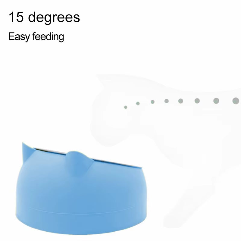 PawLift™ Elevated Stainless Steel Pet Bowl – Anti-Spill Inclined Feeding Bowl for Cats & Small Dogs