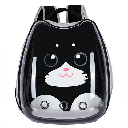 PawPod™ Transparent Cat Backpack – Portable Hard-Shell Pet Travel Bag | Breathable, Stylish & Safe for Cats