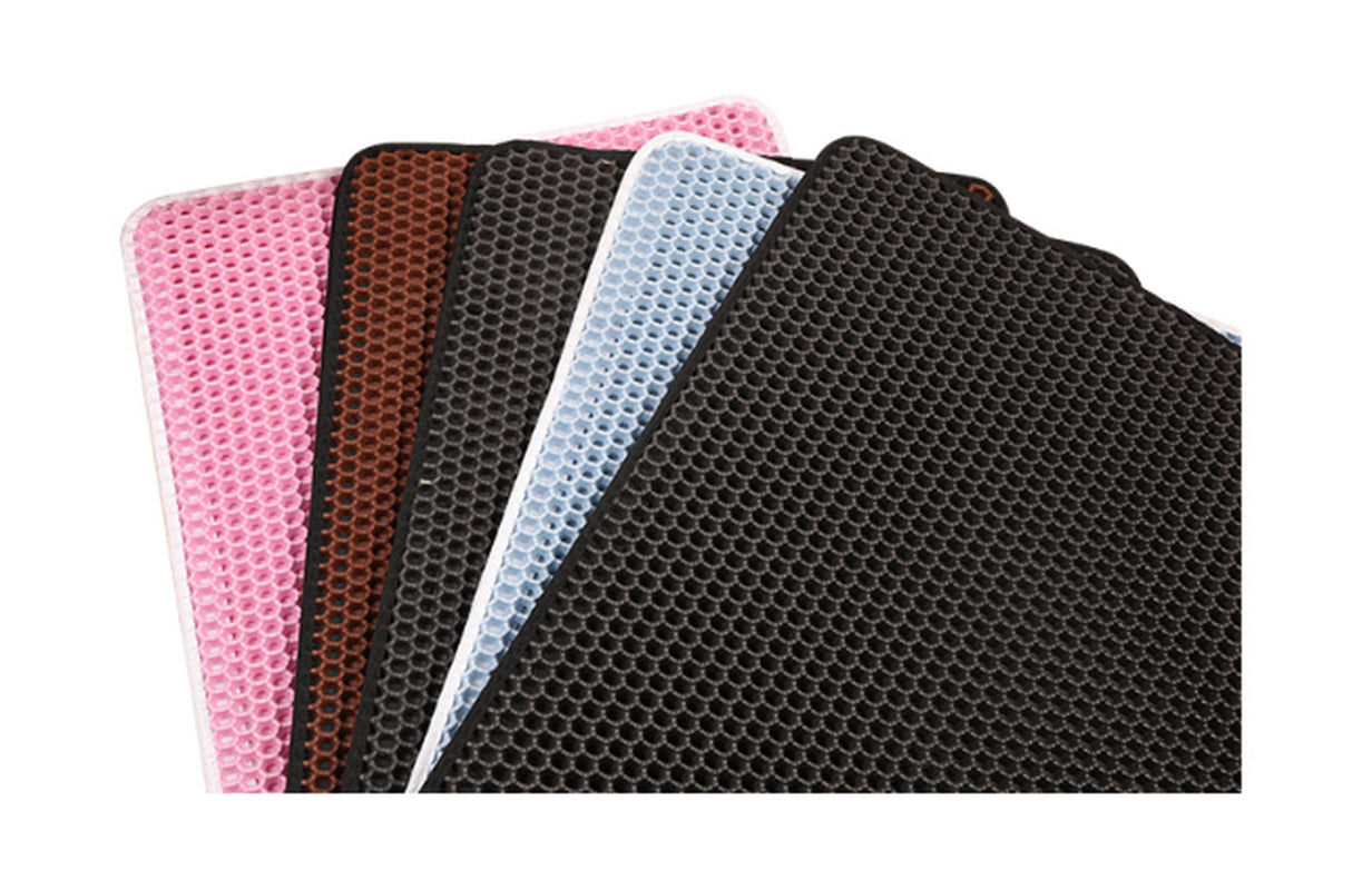 PawSoft™ Double-Layer Cat Litter Mat – Waterproof, Easy-Clean EVA Mat for Cats | Dirtproof & Non-Slip Design