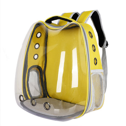 PawPod™ Transparent Cat Backpack – Portable Hard-Shell Pet Travel Bag | Breathable, Stylish & Safe for Cats