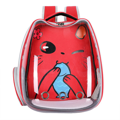PawPod™ Transparent Cat Backpack – Portable Hard-Shell Pet Travel Bag | Breathable, Stylish & Safe for Cats