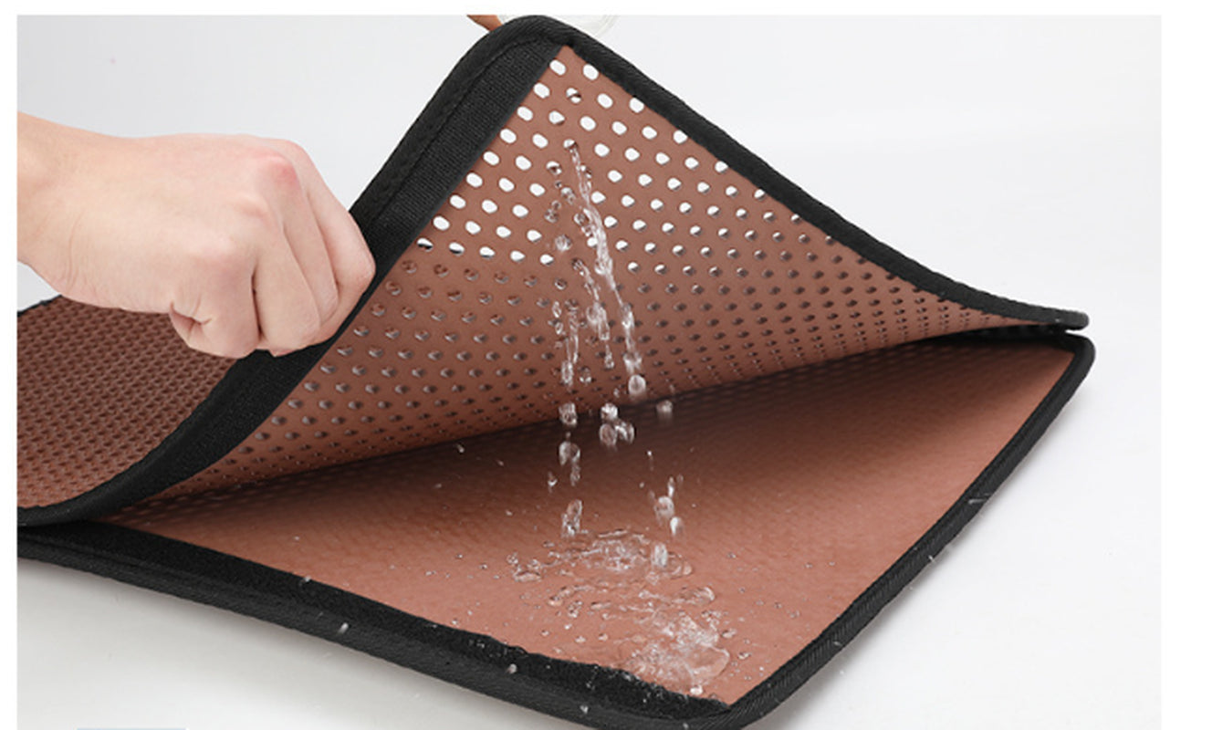PawSoft™ Double-Layer Cat Litter Mat – Waterproof, Easy-Clean EVA Mat for Cats | Dirtproof & Non-Slip Design
