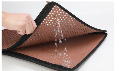 PawSoft™ Double-Layer Cat Litter Mat – Waterproof, Easy-Clean EVA Mat for Cats | Dirtproof & Non-Slip Design