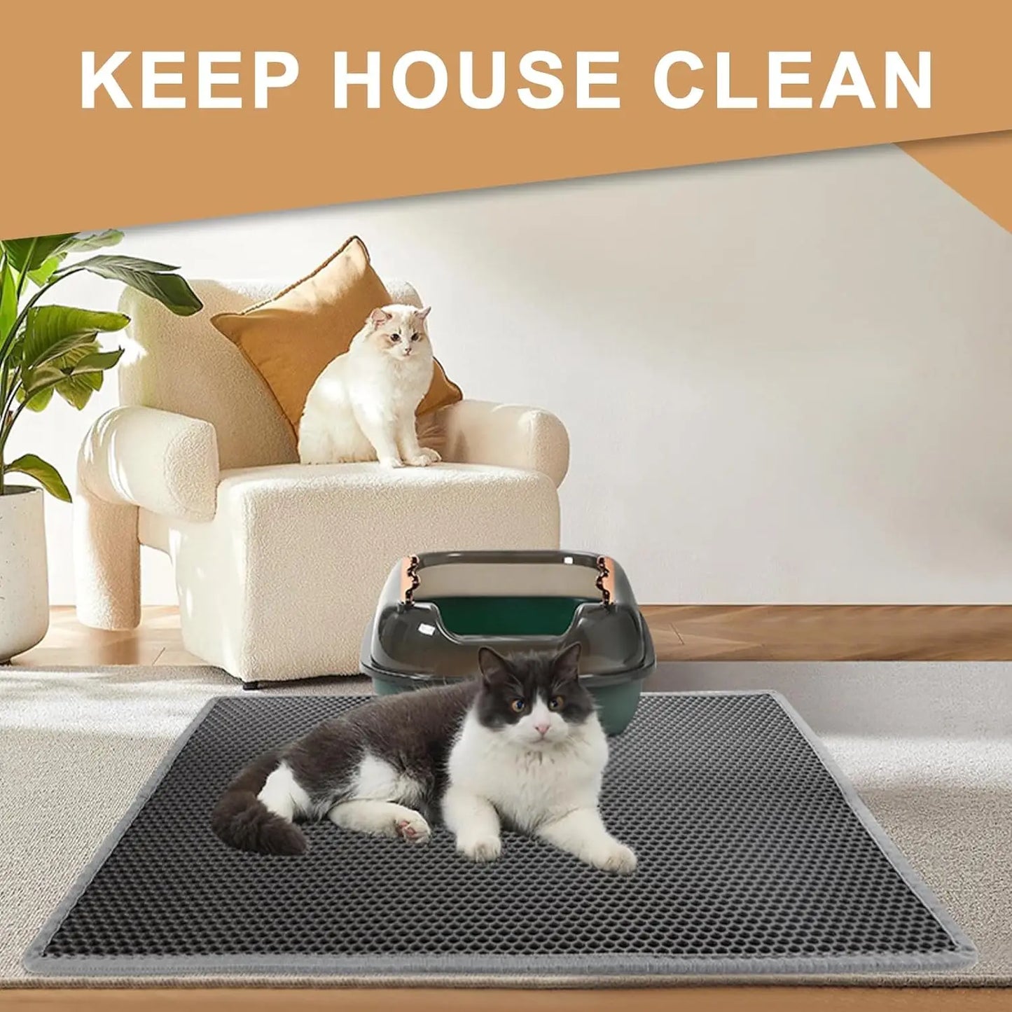 PawMat™ Double-Layer Cat Litter Mat