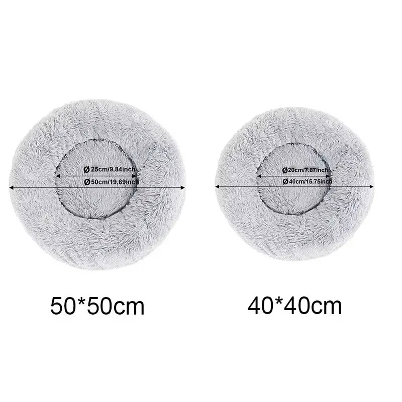 PawCloud™ Super Plush Cat & Dog Bed – Soft, Warm, and Washable Sleeping Nest | Anti-Slip, Cozy Cushion Mat for Pets
