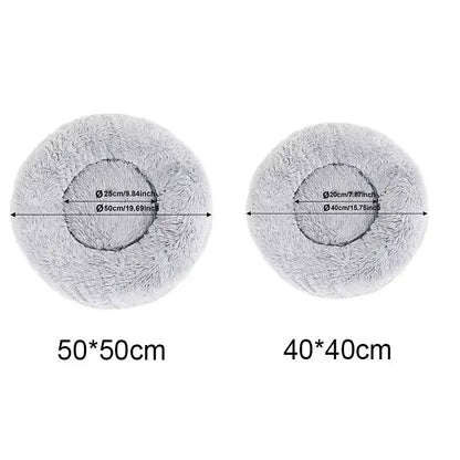 PawCloud™ Super Plush Cat & Dog Bed – Soft, Warm, and Washable Sleeping Nest | Anti-Slip, Cozy Cushion Mat for Pets