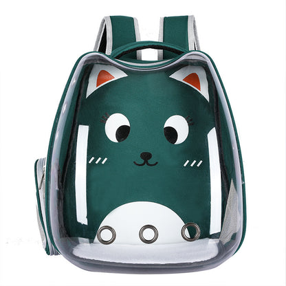 PawPod™ Transparent Cat Backpack – Portable Hard-Shell Pet Travel Bag | Breathable, Stylish & Safe for Cats