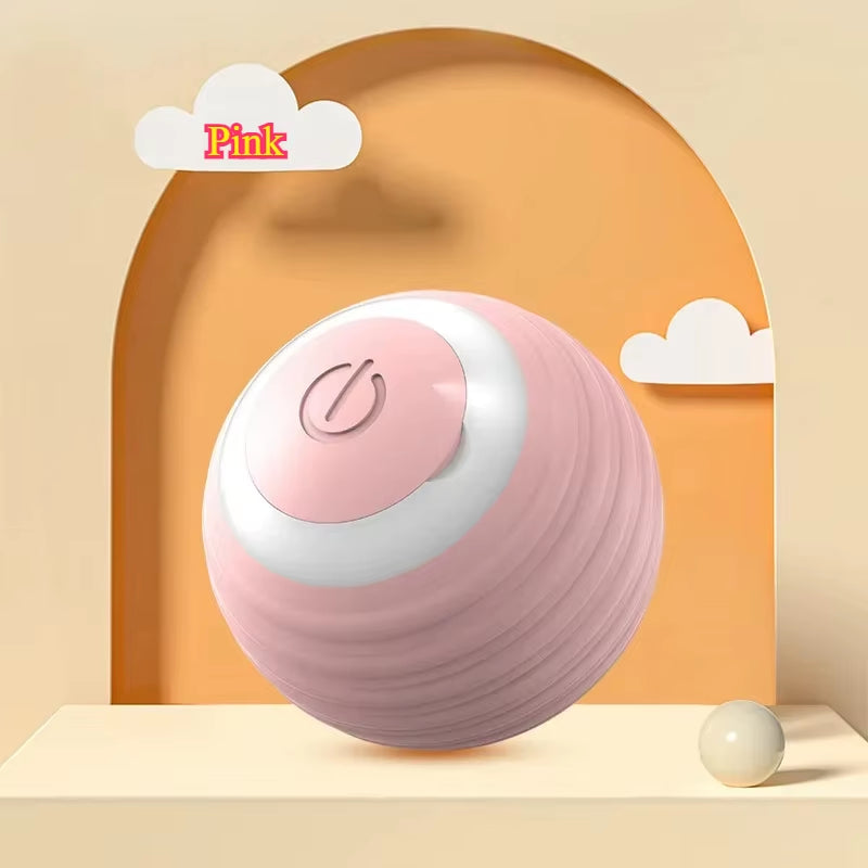 PawChase™ Smart Cat Toy – Automatic Rolling Interactive Ball with Faux Tail | Rechargeable Electric Pet Toy for Cats & Dogs