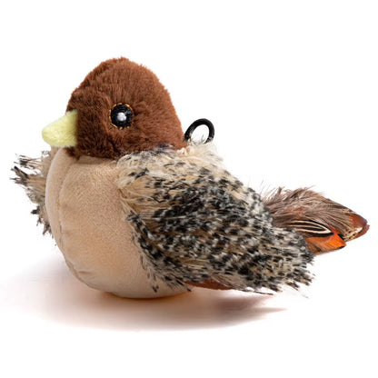 PawFlight™ Interactive Flying Bird Cat Toy – Flapping Wing Sparrow with Catnip | Realistic Chirping Play Toy for Cats